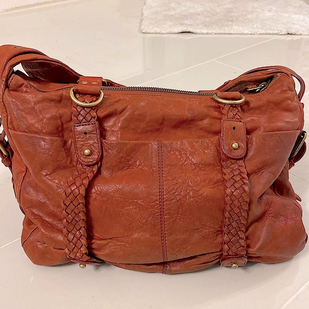 Cynthia Rowley- luggage/brown Leather Bag - Picture 3 of 7